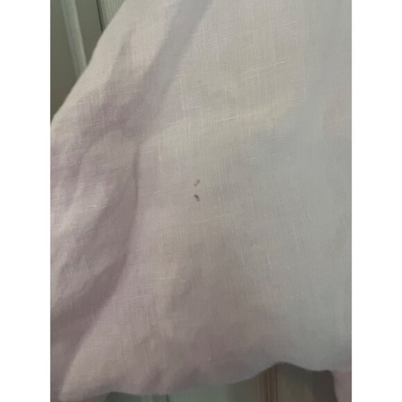 Zoe D. Pink 100% Linen 3/4 Sleeve Button Down Shirt Women's Medium - Picture 4 of 9